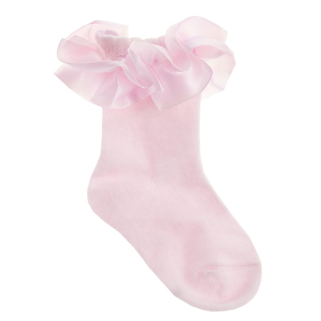 Tick Tock 44B930/PINK 5056188232738 TT44B930 Pink Frilly Socks (0-5.5)