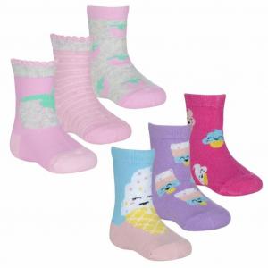 TT44B960 Triple Pack "Strawberry and Ice Cream" Socks (3-5.5)