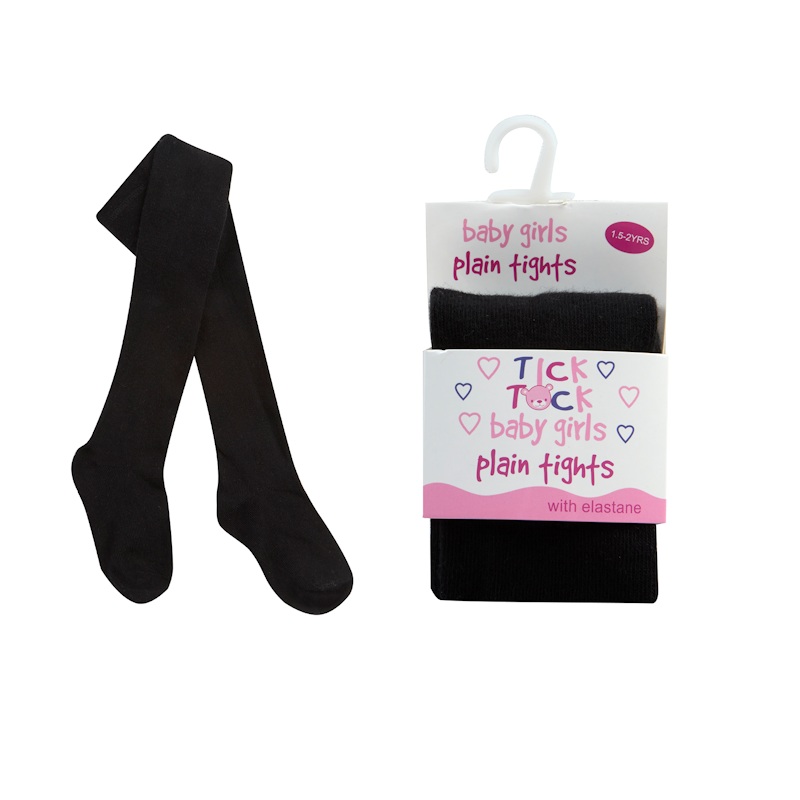 Tick Tock 45B107/BLACK/ASST 5055442157060 TT45B107 Black tights (0-24 months)