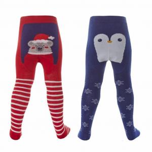 Tick Tock 45B161/XMAS 5056188242720 TT45B161 Christmas Panel  Tights (0-24 months)