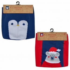 Tick Tock 45B161/XMAS 5056188242720 TT45B161 Christmas Panel  Tights (0-24 months)