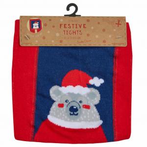 Tick Tock 45B161/XMAS 5056188242720 TT45B161 Christmas Panel  Tights (0-24 months)