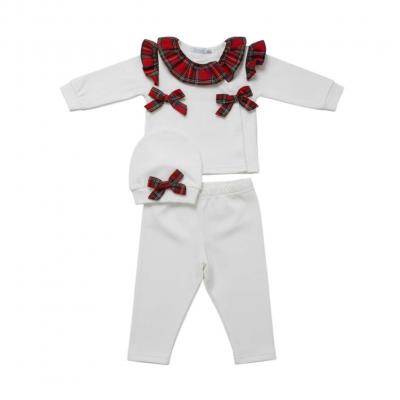 VS0251-I  Tartan Three Piece  (0-9 months)