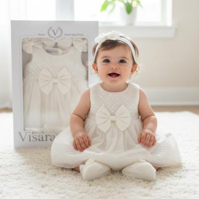 VS262W Boxed Sequin Dress, shoes & headband (Choose 0-9 months)