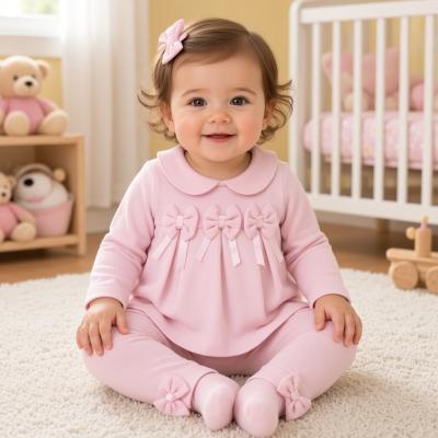 VS8759p Pink Triple Bows Set (6-24 months)