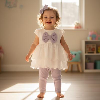 VS8801L  Cotton Frill Broderie Anglaise Set  (6-36 months)