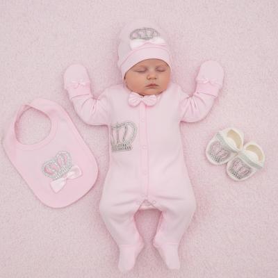VV22001-P Pink Crown Layette (0-3 months)