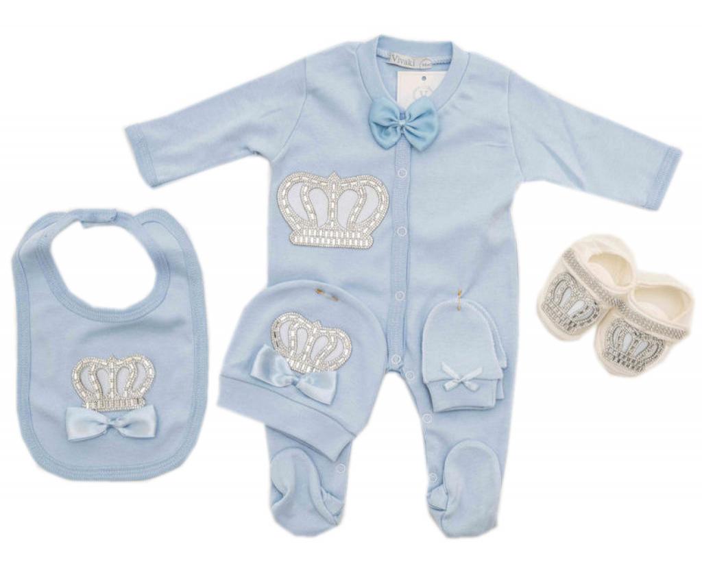 Visara & Vivaki  * VV22001S Crown Layette (0-6 months)