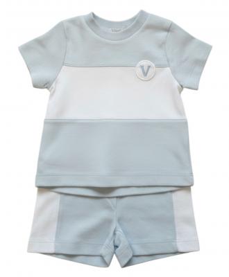 VV8814S  SINGLE Colour Block shorts set  ( 6-9 months)