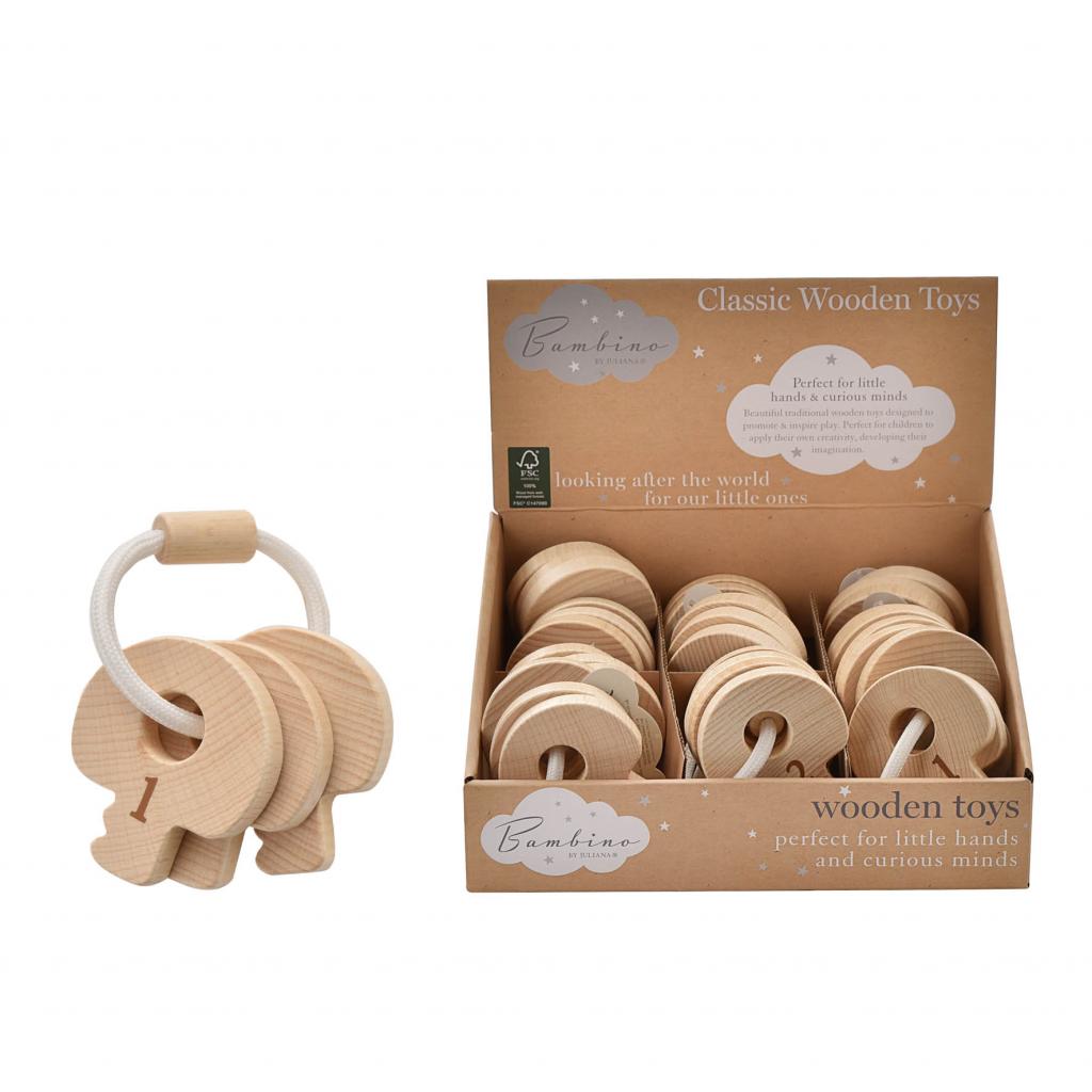 Bambino (Juliana) CG1775 5017224906785 WBCG1775 Wooden Teether Toy (Assorted)