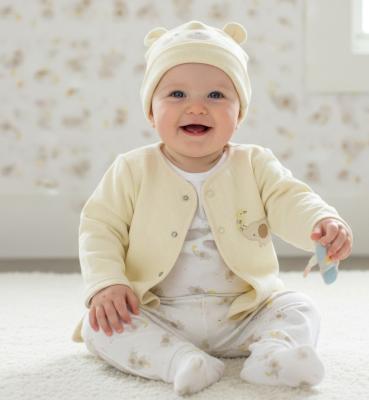 WMGN14733 Quilted Four Piece "Elephant" Set (0-6 months)