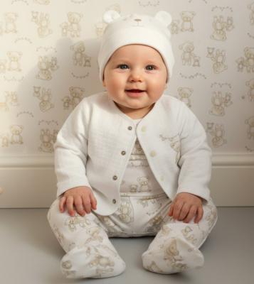WMGN14734 Four Piece "Teddy" Set (0-6 months)